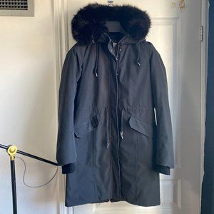 Aritzia Wilfred North Star Parka with Black Fur Size Small